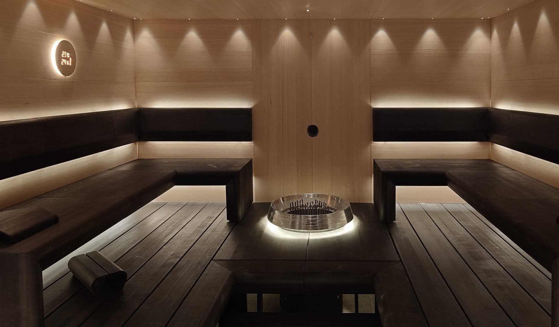 Cariitin valaistusratkaisuja saunassa